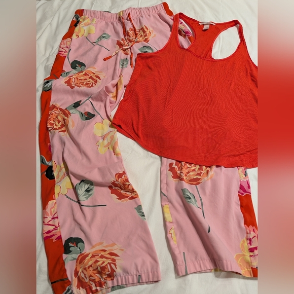 Victoria's Secret After Hours Pajama Set Lightweight Pants & Racerback Tank Top - Picture 2 of 12